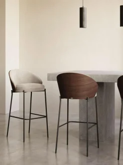 Chenille-Barstuhl Eamy