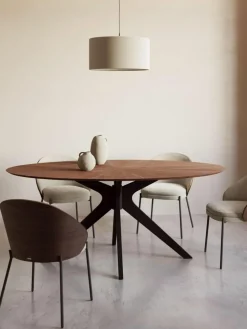 Chenille-Polsterstuhl Eamy