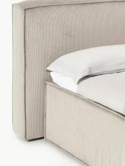 Cord-Boxspringbett Lennon