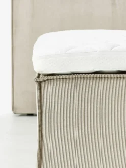 Cord-Boxspringbett Lennon