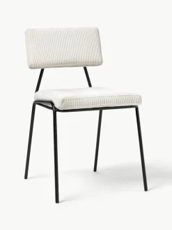 Cord-Polsterstühle Mats, 2 Stück