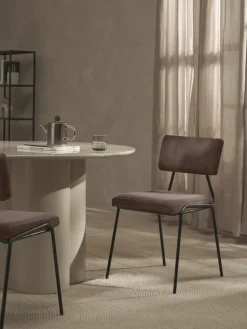 Cord-Polsterstühle Mats, 2 Stück