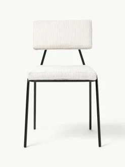 Cord-Polsterstühle Mats, 2 Stück