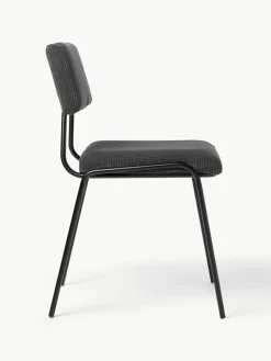 Cord-Polsterstühle Mats, 2 Stück