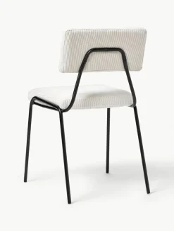 Cord-Polsterstühle Mats, 2 Stück