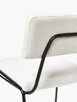 Cord-Polsterstühle Mats, 2 Stück