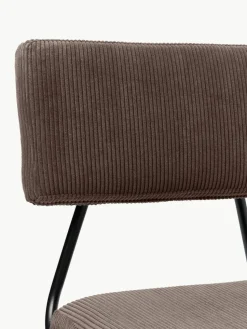 Cord-Polsterstühle Mats, 2 Stück