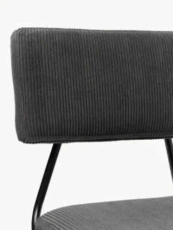 Cord-Polsterstühle Mats, 2 Stück