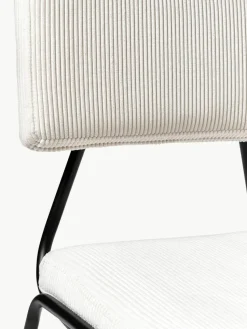 Cord-Polsterstühle Mats, 2 Stück