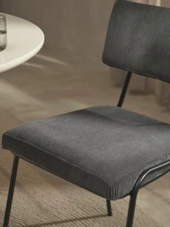 Cord-Polsterstühle Mats, 2 Stück