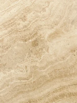 Couchtisch Chandler aus Eichenholz mit Travertinplatte