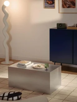 Couchtisch Lesley in Metall-Optik