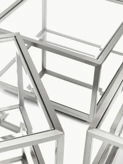 Couchtische Luigi mit Spiegel-Böden, 4er-Set