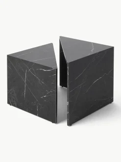 Couchtische Vilma in Marmor-Optik, 2er-Set