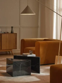 Couchtische Vilma in Marmor-Optik, 2er-Set