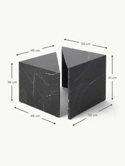 Couchtische Vilma in Marmor-Optik, 2er-Set