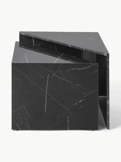 Couchtische Vilma in Marmor-Optik, 2er-Set