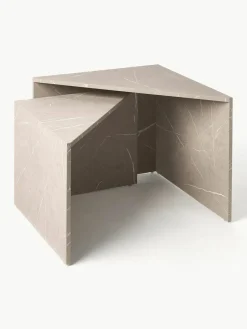 Couchtische Vilma in Marmor-Optik, 2er-Set