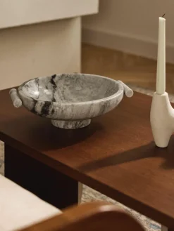 Deko-Schale Fossil aus Marmor, H 10 cm