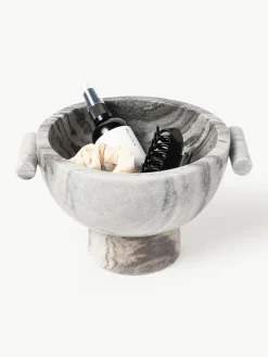 Deko-Schale Fossil aus Marmor, H 15 cm