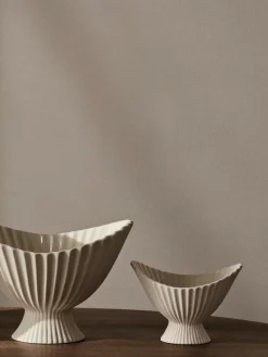 Deko-Schale Fountain aus Steinzeug, B 19 cm