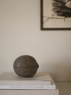 Deko-Schale Mole in Nuss-Form