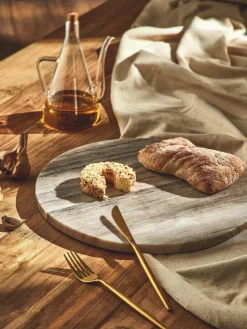 Deko-Servierplatte Como aus Marmor