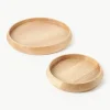 Deko-Tabletts Copenhagen aus Eschenholz, 2er-Set