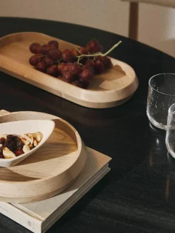 Deko-Tabletts Copenhagen aus Eschenholz, 2er-Set