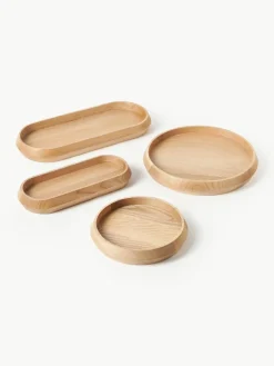 Deko-Tabletts Copenhagen aus Eschenholz, 2er-Set