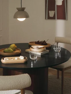 Deko-Tabletts Copenhagen aus Eschenholz, 2er-Set