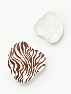 Deko-Tabletts Zella aus Porzellan, 2er-Set