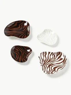 Deko-Tabletts Zella aus Porzellan, 2er-Set