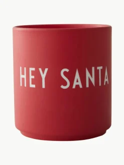 Design Becher Favourite HEY SANTA mit Schriftzug