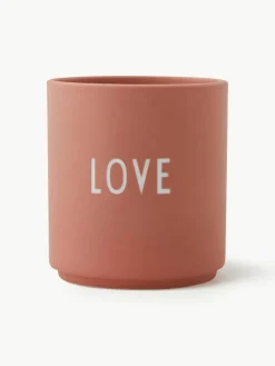 Design Becher Favourite LOVE mit Schriftzug