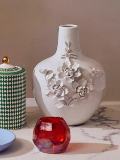 Design Porzellan-Vase Rose, H 37 cm