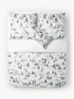 Designer Baumwollperkal-Bettdeckenbezug Forest