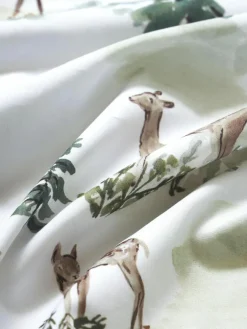 Designer Baumwollperkal-Bettdeckenbezug Forest