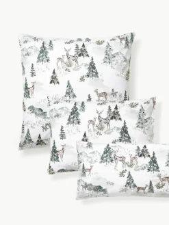 Designer Baumwollperkal-Kopfkissenbezug Forest