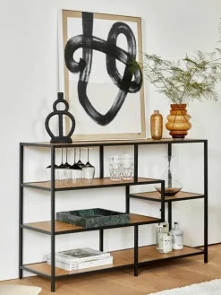 Design-Vase Bulli aus Glas, H 24 cm