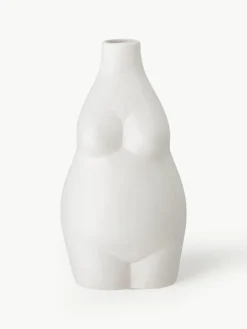 Design-Vase Elora aus Steingut, H 18 cm