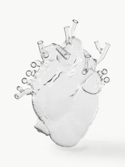 Designvase Love in Bloom aus Glas, H 24 cm