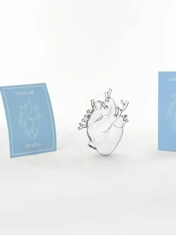 Designvase Love in Bloom aus Glas, H 24 cm