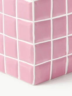 Design-Vase Tile mit Fliesenoptik, H 21 cm