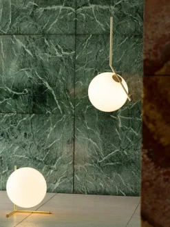 Dimmbare Glaskugel-Pendelleuchte IC, mundgeblasen