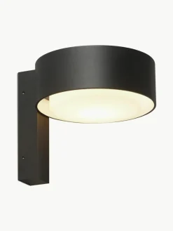 Dimmbare LED-Außenwandleuchte Plaff-On!, mundgeblasen