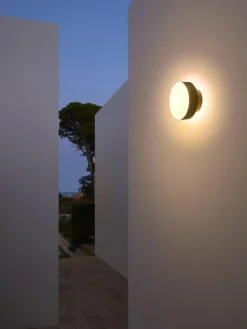 Dimmbare LED-Außenwandleuchte Plaff-On!, mundgeblasen