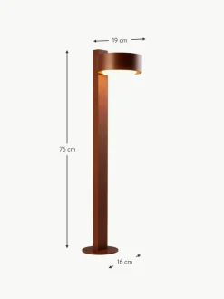 Dimmbare LED-Bodenleuchte Plaff-On!, mundgeblasen