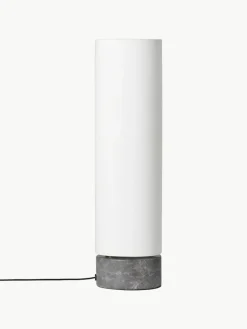 Dimmbare LED-Stehlampe Unbound mit Marmorfuß, in verschiedenen Größen