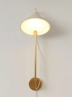 Dimmbare LED-Wandleuchte Yuh mit Timerfunktion